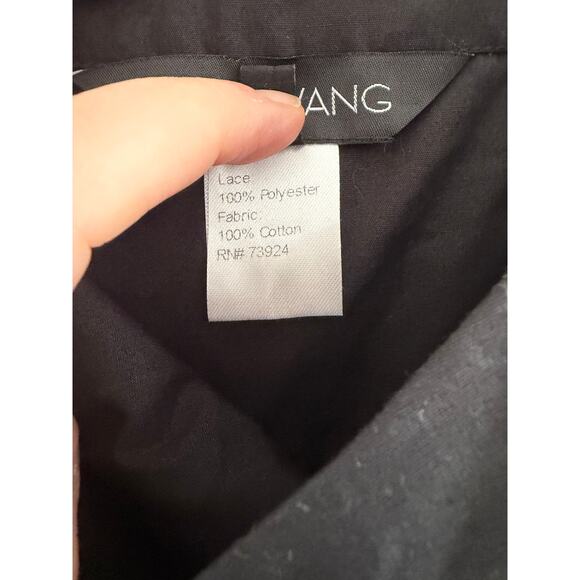 Ming Wang Openwork Floral Lace Monochrome Skirt Set Elegant Old Money S/M - Picture 11 of 12